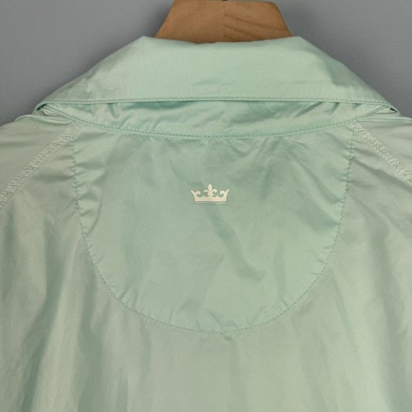 Peter Millar‎ Womens Element E4 Wind 1/4 Zip Golf Jacket Size Small Teal - Picture 3 of 8
